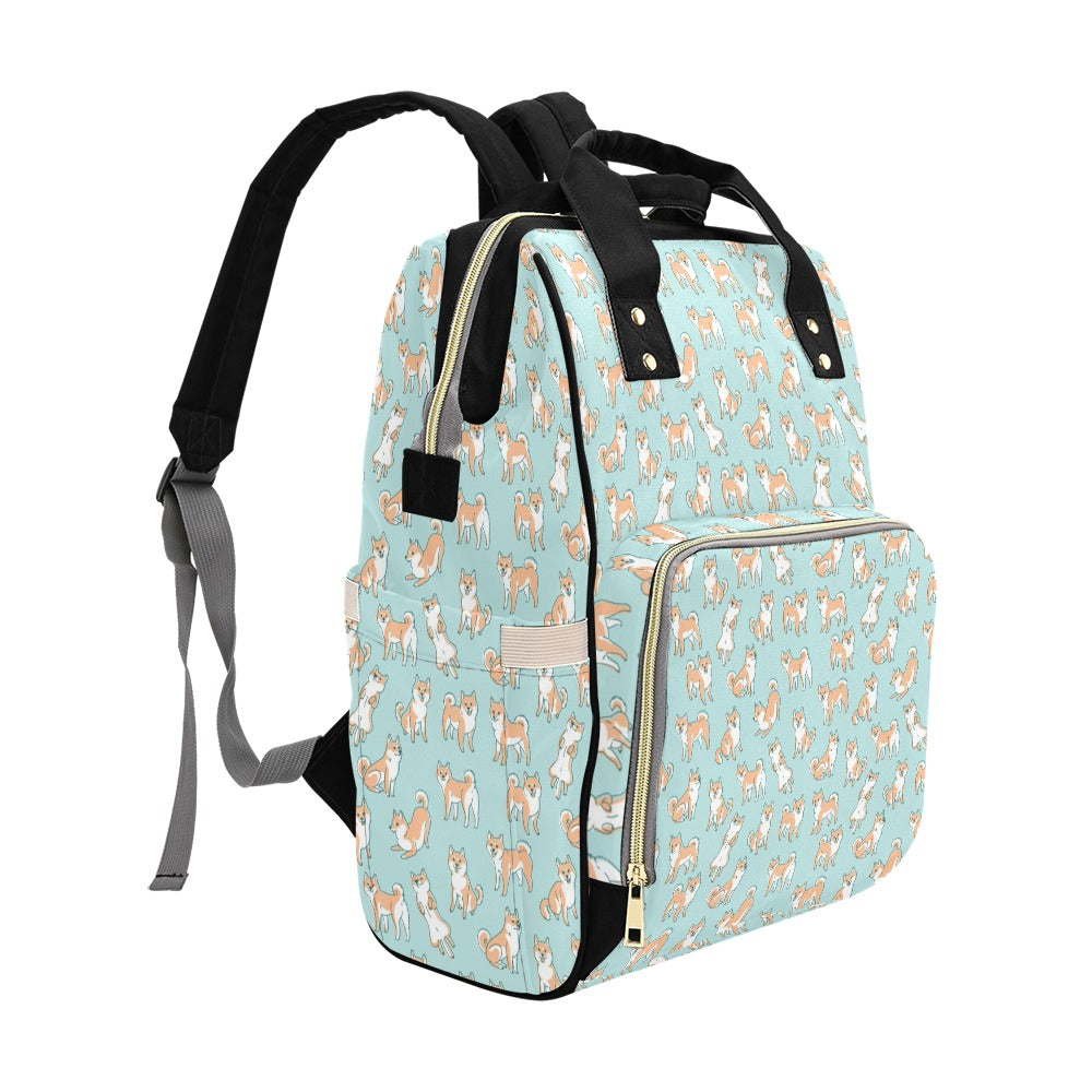 Shiba Inu Print Design LKS304 Diaper Bag Backpack
