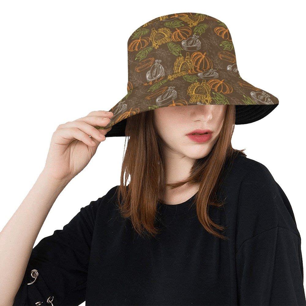 Thanksgiving Print Design LKS301 Unisex Bucket Hat