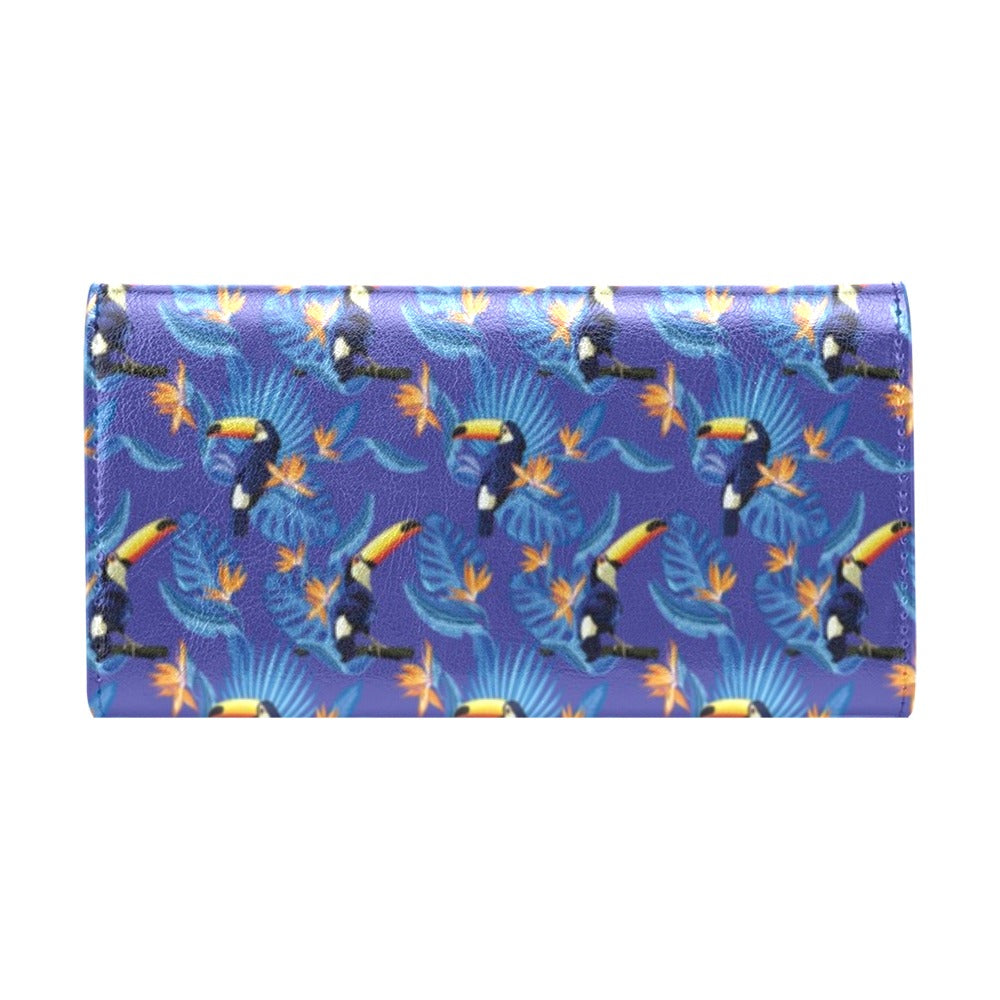 Toucan Print Design LKS306 Women's Trifold Wallet