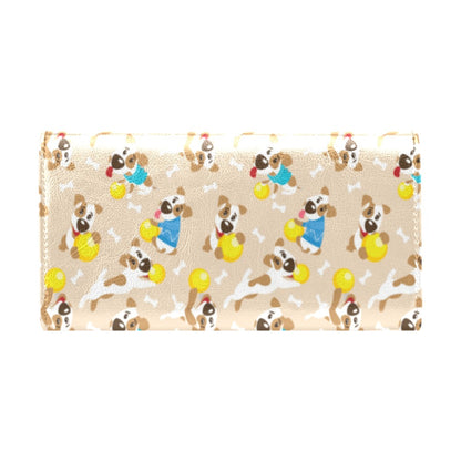 Russell Terriers Cute Print Design LKS304 Women's Trifold Wallet