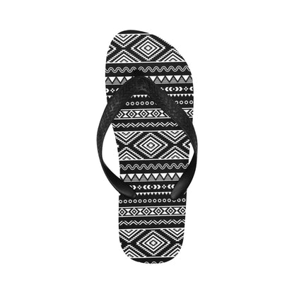 Tribal Pattern Print Design LKS301 Flip Flops