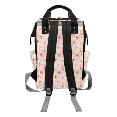 Pig Print Design LKS406 Diaper Bag Backpack