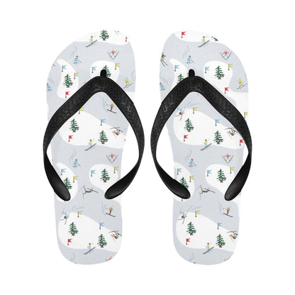 Ski Print Design LKS305 Flip Flops