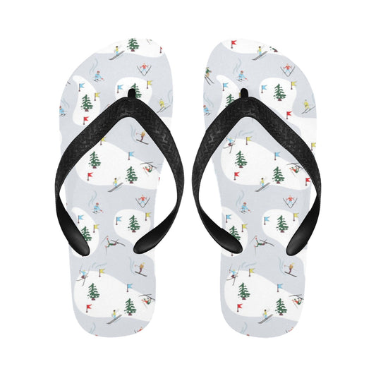 Ski Print Design LKS305 Flip Flops