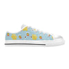 Bee Cute Print Design LKS304 Women's White Low Top Shoes