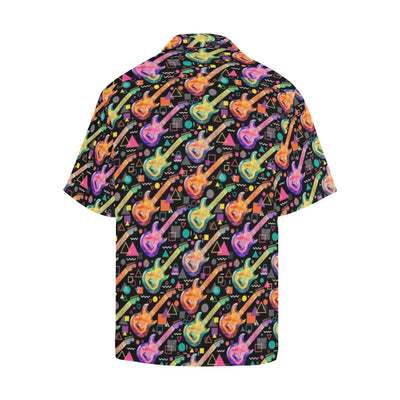 Electric Guitar Print Design LKS403 Men's Men's Hawaiian Shirt