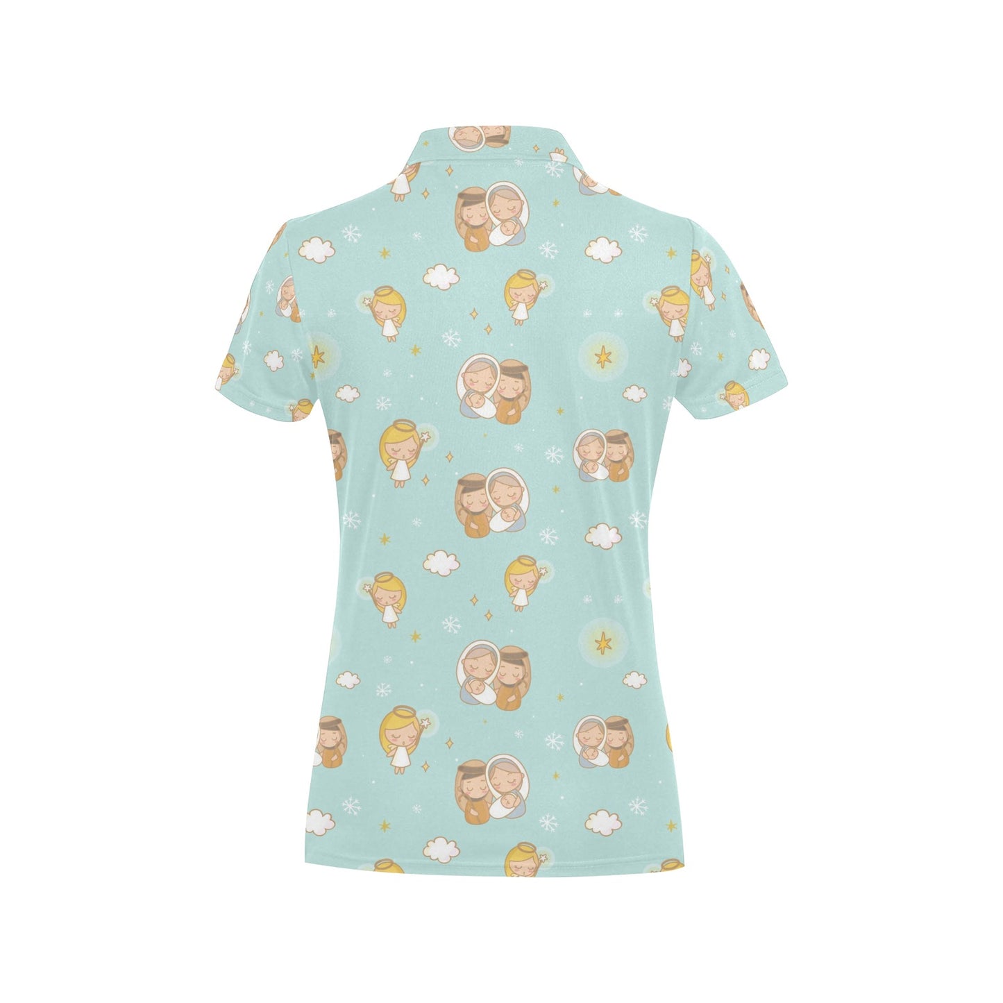 Christian Pattern Print Design 01 Women's Polo Shirt