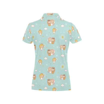 Christian Pattern Print Design 01 Women's Polo Shirt