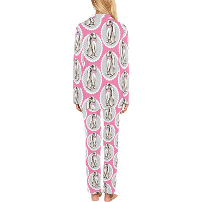 Rabbit Pattern Print Design RB019 Women's Long Pajama Set
