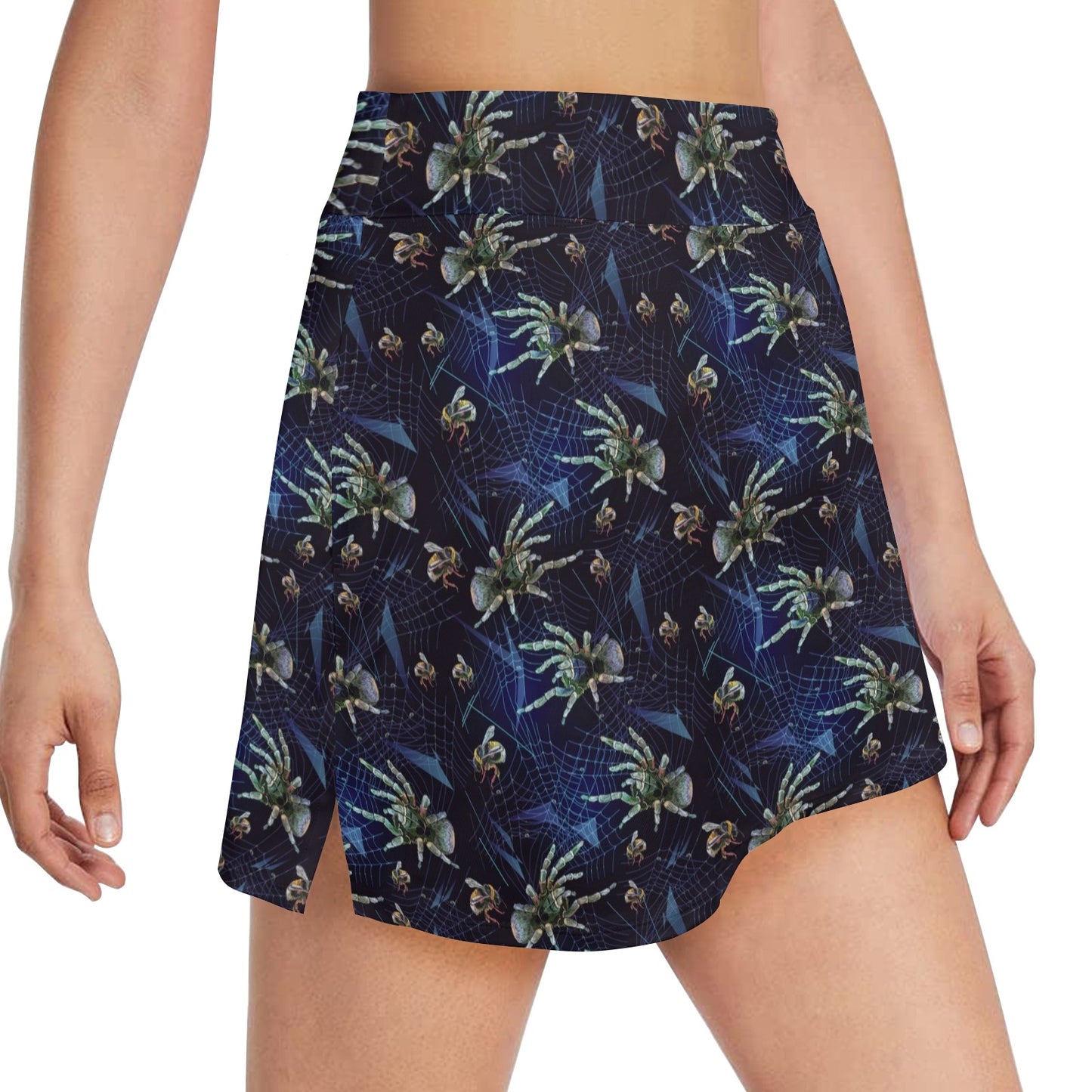 Tarantula Print Design LKS401 17" Golf & Pickleball Skort with Pockets