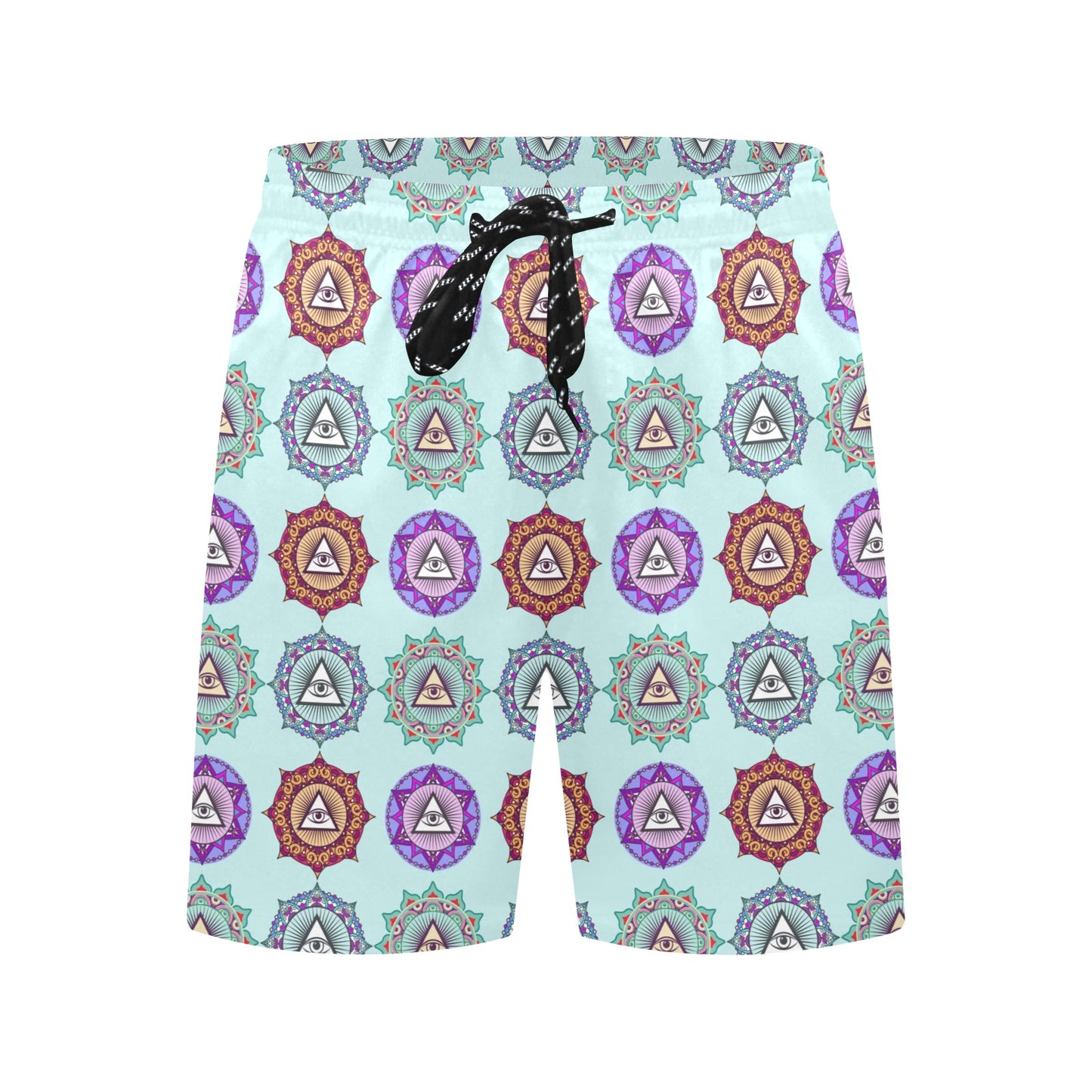 Third Eye Print Design LKS302 Men's Swim Trunks Beach Shorts