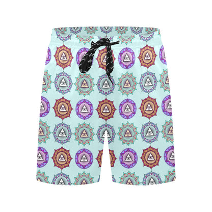 Third Eye Print Design LKS302 Men's Swim Trunks Beach Shorts