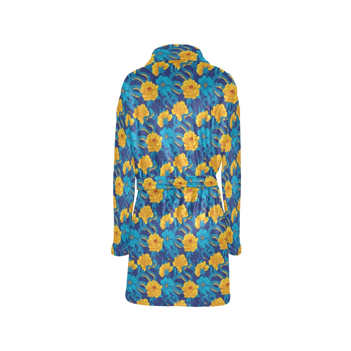 Boa Pattern Print Design 01 Women's Fleece Robe