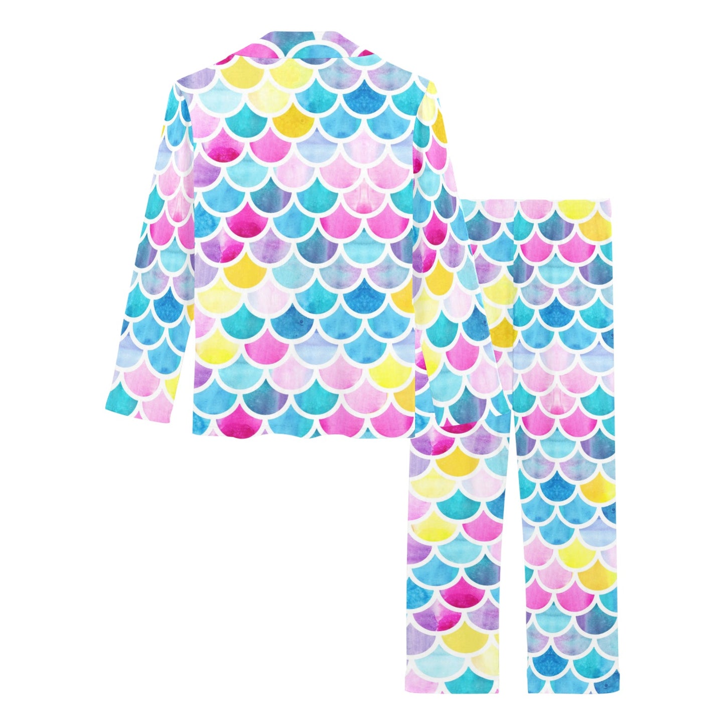 Scales Print Design LKS402 Women's Long Pajama Set