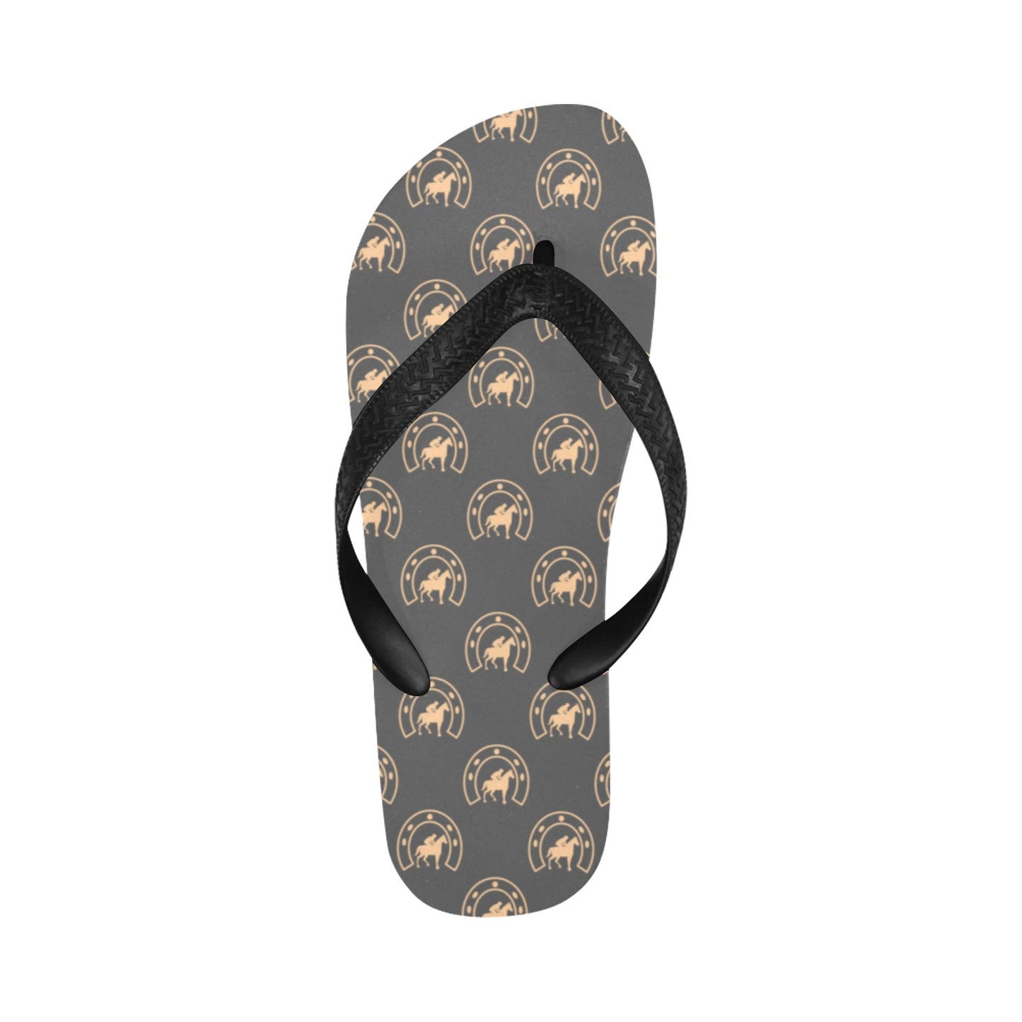 Horseshoe Print Design LKS306 Flip Flops