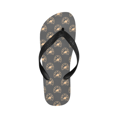 Horseshoe Print Design LKS306 Flip Flops