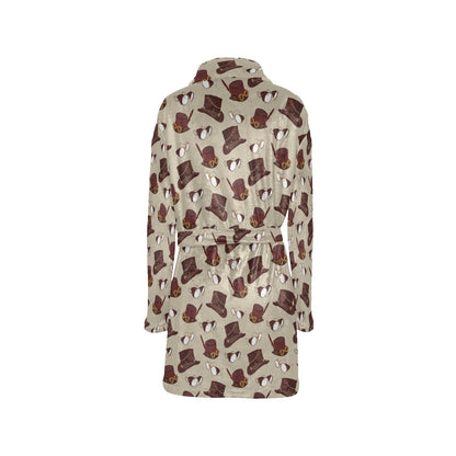 Steampunk Hat Print Design LKS301 Women's Fleece Robe
