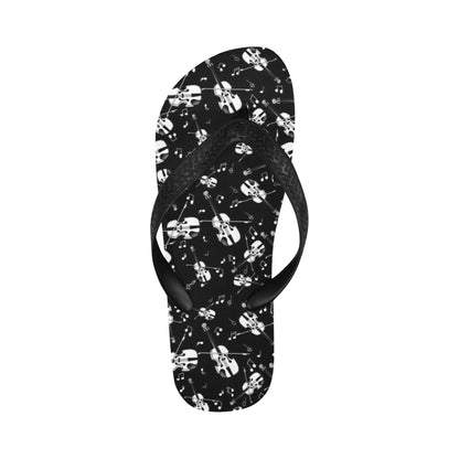 Violin Print Design LKS404 Flip Flops
