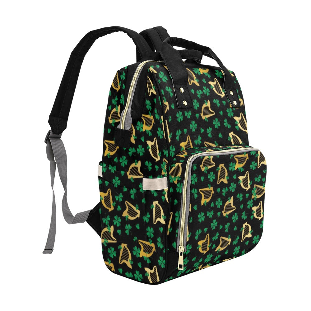 Harp Print Design LKS402 Diaper Bag Backpack