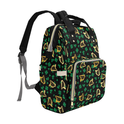 Harp Print Design LKS402 Diaper Bag Backpack