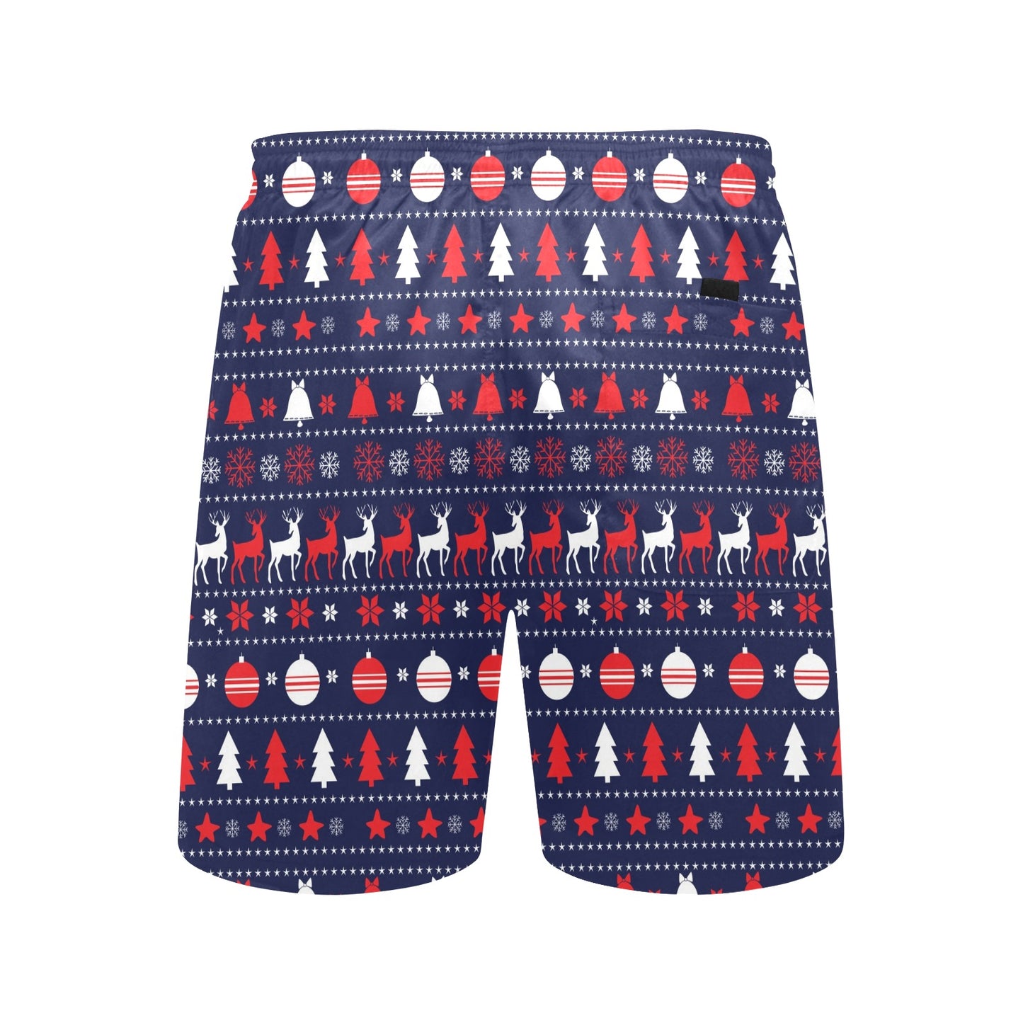 Reindeer Print Design LKS404 Men's Swim Trunks Beach Shorts