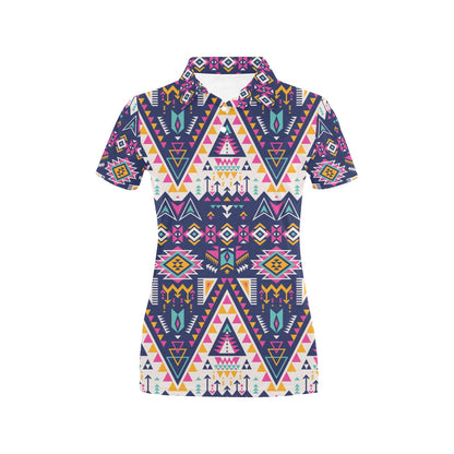Pink Leopard Print Women's Polo Shirt