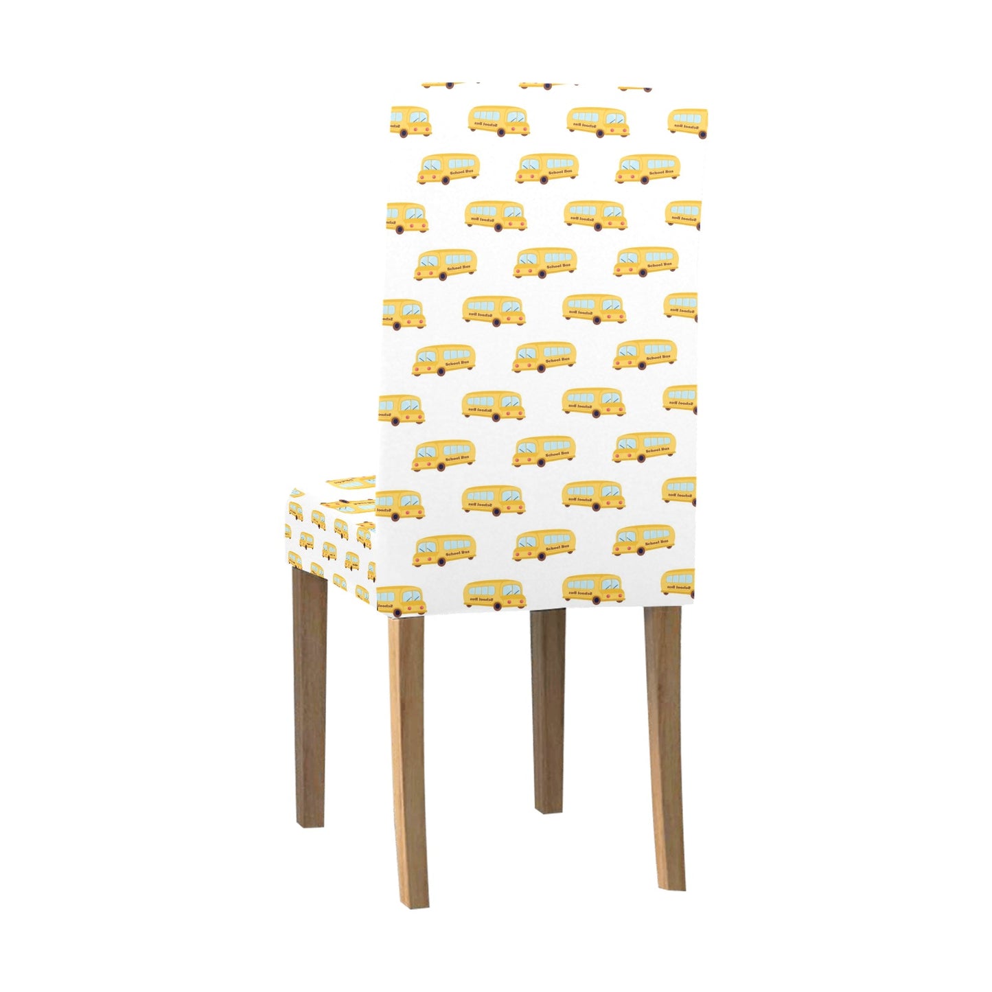 School Bus Print Design LKS306 Dining Chair Slipcover