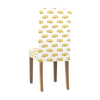 School Bus Print Design LKS306 Dining Chair Slipcover
