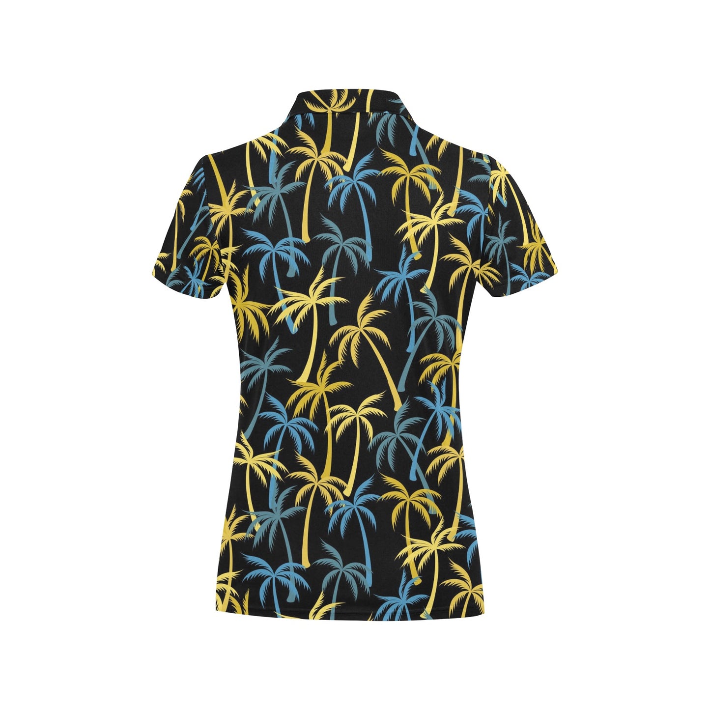 Palm Tree Pattern Women's Polo Shirt
