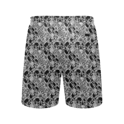 Skull Tattoo Design Print Men's Swim Trunks Beach Shorts