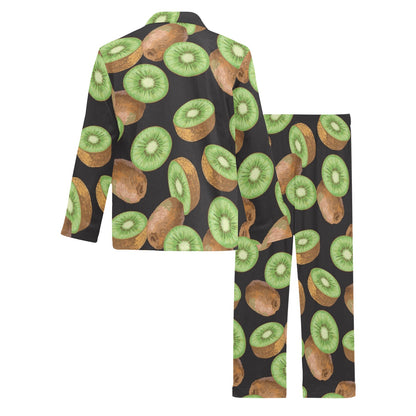 Kiwi Pattern Print Design KW03 Men's Long Pajama Set