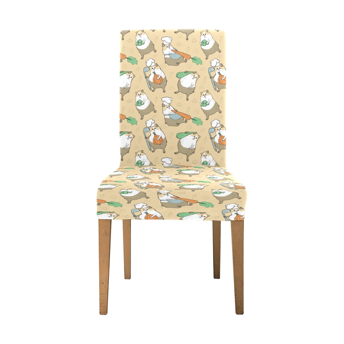 Guinea Pig Print Design LKS401 Dining Chair Slipcover