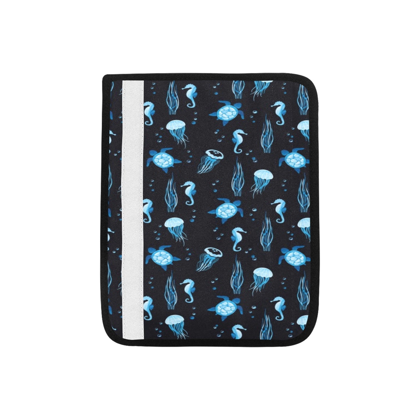 Sea Turtle Jelly Fish Sea Horse Print Design LKS3014 Car Seat Belt Cover