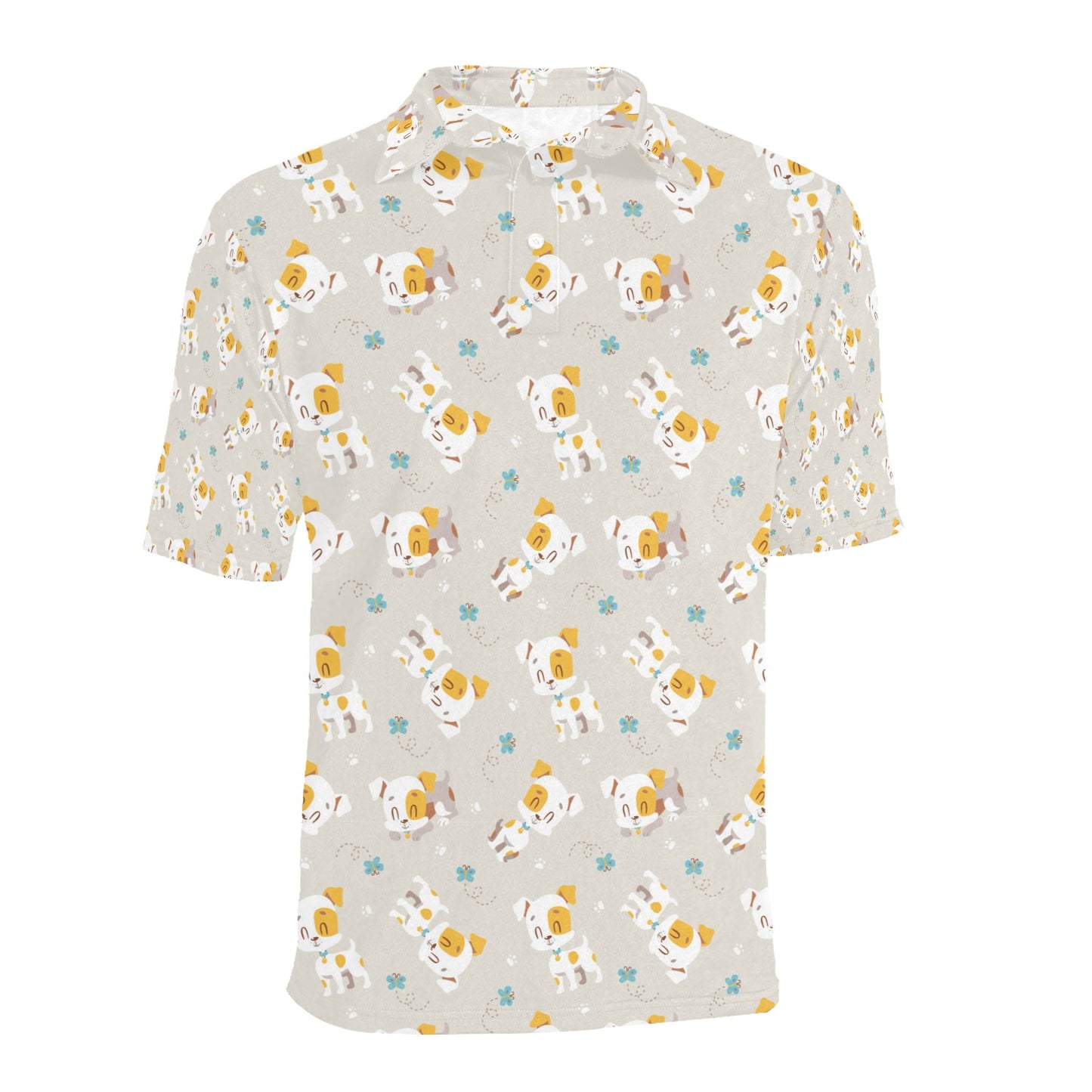 Russell Terriers Print Design LKS306 Men Polo Shirt