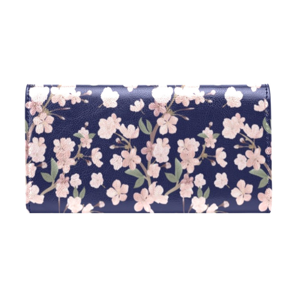 Sakura Print Design LKS301 Women's Trifold Wallet
