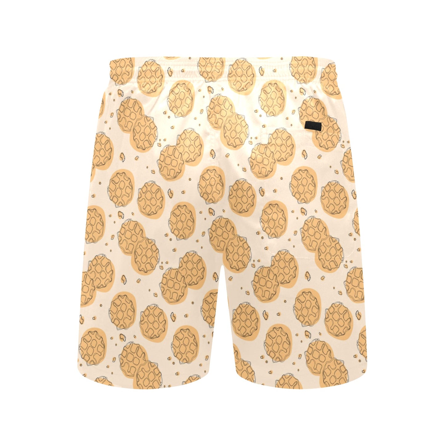 Waffle Print Design LKS303 Men's Swim Trunks Beach Shorts