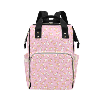 Shiba Inu Print Design LKS303 Diaper Bag Backpack