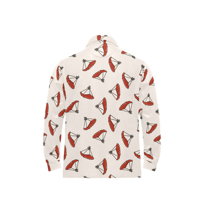 Skydiver Print Design LKS302 Long Sleeve Polo Shirt For Men's