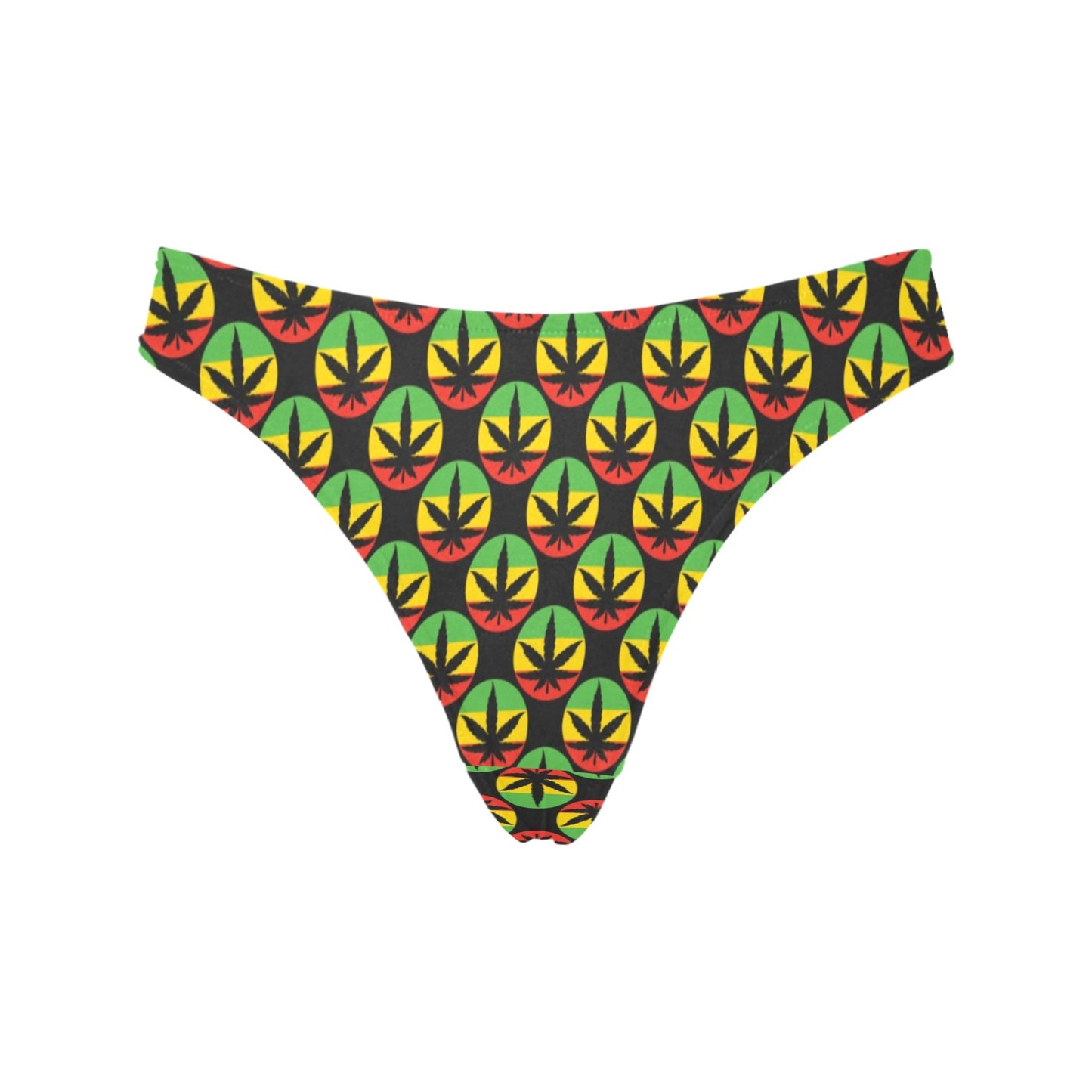 Rasta Reggae Color Design Women's Thongs