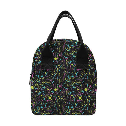 Splatter Multicolor Print Design LKS302 Insulated Lunch Bag