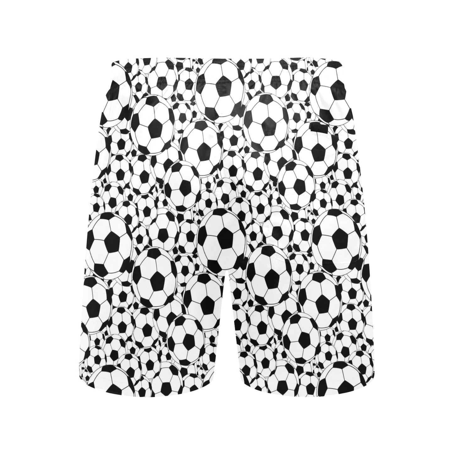 Soccer Ball Print Design LKS301 Men's Swim Trunks Beach Shorts