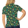 Shamrock Saint Patrick's Day Print Design LKS304 Women's Polo Shirt