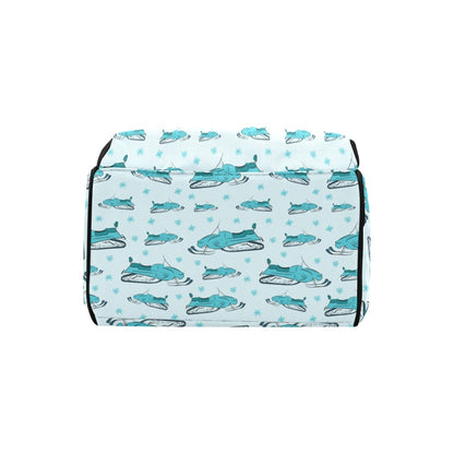 Snowmobile Print Design LKS301 Diaper Bag Backpack
