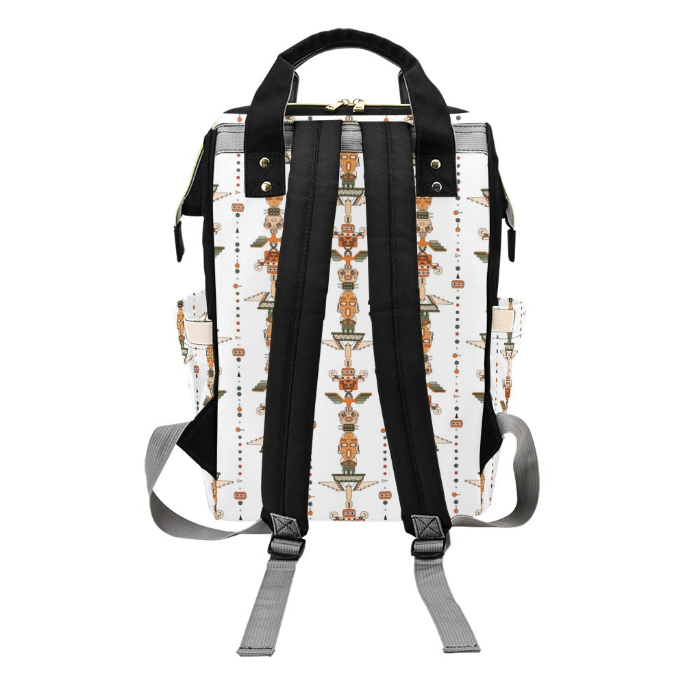 Totem Print Design LKS302 Diaper Bag Backpack