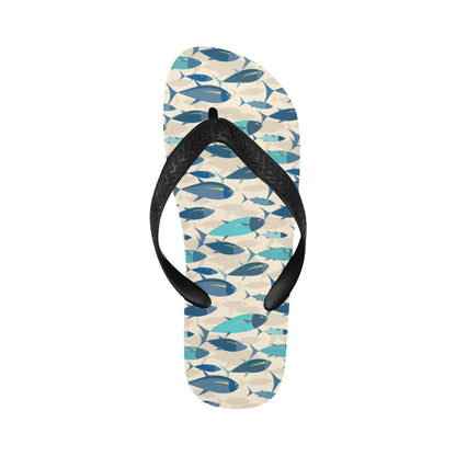 Tuna Fish Print Design LKS302 Flip Flops