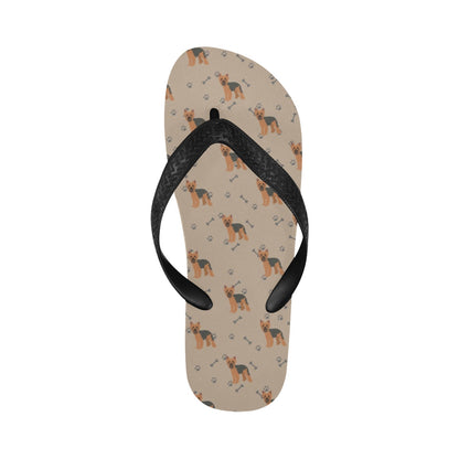 Yorkshire Terriers Print Design LKS305 Flip Flops