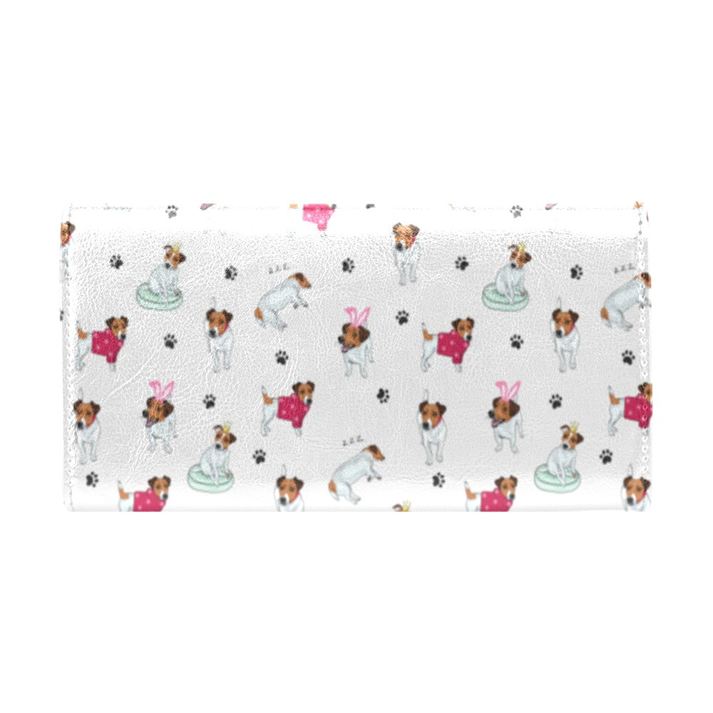 Russell Terriers Print Design LKS308 Women's Trifold Wallet