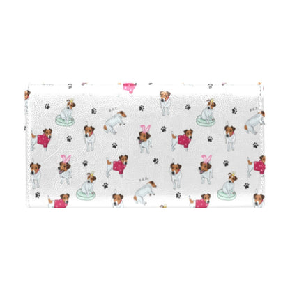 Russell Terriers Print Design LKS308 Women's Trifold Wallet