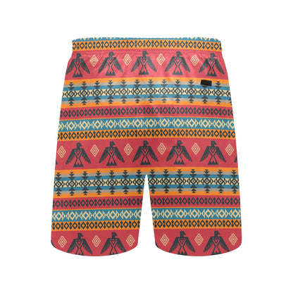 Eagles Native American Design Men's Swim Trunks Beach Shorts