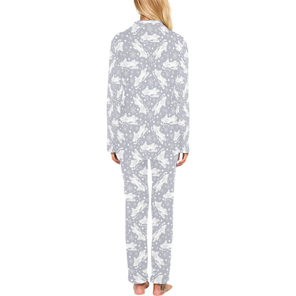 Snowmobile Print Design LKS302 Women's Long Pajama Set
